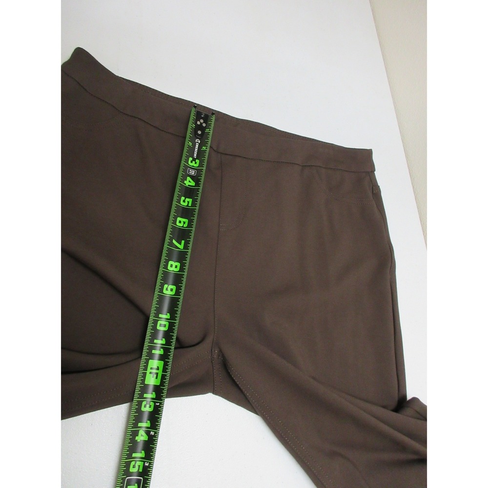 Soft Surroundings Pants Womens Size L Brown Pull On Stretch Legging Skinny Knit - Picture 10 of 12